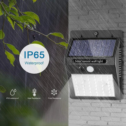 Solar-Powered Outdoor Motion Sensor LED Wall Light-1