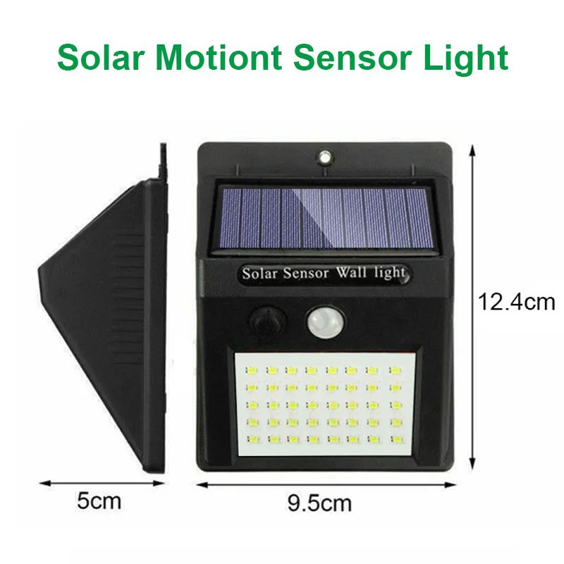 Solar-Powered Outdoor Motion Sensor LED Wall Light-4